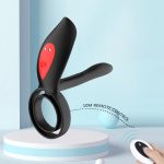Men's Vibrating Ring Electric Remote Control Sperm Locking Vibrating Penis Ring Male Cock Ring 10 Speed G-spot Vibrator - 图片 2