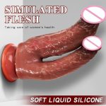 OEM Wholesale Double Dildos Female Masturbation Dildo Lesbian Sex Toys Double Headed Dildos - 图片 2