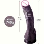 OEM Wholesale Realistic Big Dildo Vibrator for Women Soft Silicon Dildo Vibrator Sex Toy for Women - 图片 2