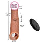 Remote Control Penis Sleeve Cock Sleeve Vibrator Realistic Male Men Sex Toys Penis Extender Vibrating Cock Ring - 图片 2