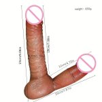 OEM Realistic Silicone Dildo Soft Adult Toy for G Spot Stimulation Beginners Anal Sex Toys for Women and Couples - 图片 2