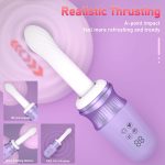 OEM G Spot Clitoral Anal Stimulator Automatic Dildo Machine Mini Massage Gun Heating Thrusting Dildo Vibrator - 图片 2