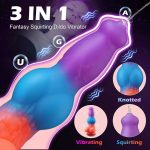 OEM 9.53Inch Dog Animal Ejaculating Vibrating Squirting Knot Dildo Dragon Monster Fantasy Huge Horse Dildo Adult Toys - 图片 2
