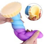 OEM Female Masturbator G-Spot Anal Ass Sex Toy Huge Thick Silicone Fantasy Anal Dildo Large Big Butt Plug for Women Vaginal Sex - 图片 2