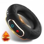 New APP Remote Control Waterproof Heating Vibration Lock Sperm Ring Men's Vibration Ring Backyard Adult Masturbator for Men - 图片 3