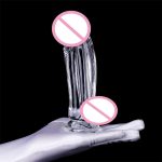 Transparent TPE Realistic Huge Artificial Penis for Women Wholesale Crystal Dildo With Discreet Packaging - 图片 3