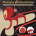 Male Masturbation APP Remote Control Vibrator Couple Sharing Clitoral Stimulation Passion Lock Fine Ring Vibration for Men - 图片 3