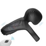 IPX7 Wearable Silicone Electric Stimulate Prostate Massager Vibrating Anal Butt Ejaculation Ring Vibrator for Adult Anal Toys - 图片 3