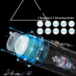 Diamond-Shaped Design Black Rotation Thrusting Automatic Electronic Masturbator Cup Male Masturbation for Man - 图片 3
