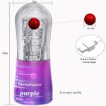 Electric Automatic Male Masturbator Tool USB 10 Frequency Men's Exercise Masturbation Cup Transparent - 图片 3
