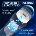Realistic Silicone Sex Machine for Men Masturbating 5 Vibration 5 Thrusting 3 Rotating Adult Male Masturbators - 图片 3