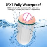 Real Vagina Pocket Pussy Penis Oral Masturbator Vibration Men Sex Toy Automatic Masturbator for Men Sucking Sex Machine - 图片 3