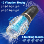 Male Masturbation Cup Sucking Masturbator Telescopic Rotation Men Sex Toy Vagina Vibration Masturbator Adult Sex Toy for Men - 图片 3
