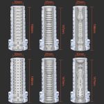 High Quality Multi Colors Hand Held Transparent Clear Masturbation Cup Sex Tool for Men Masturbator - 图片 3