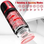 Automatic Male Masturbators Cup Male Masturbator Aircraft Cup 7 Throat Sucking Vibrating Masturbator Cup Stimulator for Man - 图片 3