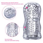 High Quality Multi Colors Hand Held Transparent Clear Masturbation Cup Sex Tool for Men Masturbator - 图片 3
