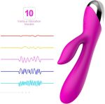 Powerful Rabbit Vibrators Adult Toys for Women Sex Clitoris Vibrating Massage G-spot Dildo Vibrator Sex Toys for Woman - 图片 3