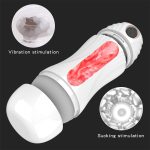 Automatic Male Masturbator Cup Blow Job Sucking Vibration Real Vagina Pocket Pussy Penis Oral Sex Machine Toys for Man Adults - 图片 3