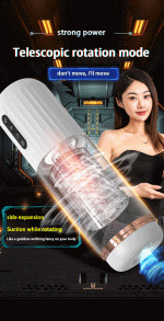 Men Sex Toys Automatic Rotating Vibrating Sucker Real Blow Hand Job Sex Time Delay Trainer Long Penis Masturbation Cup for Men - 图片 3