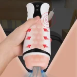 Rechargeable Automatic 10 Vibration and Voice Male Masturbator Adult Sex Toys for Men Vagina Real Pussy Erotic Artificial Vagina - 图片 3