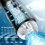 IPX7 Electric Male Sucking Stroker Machines Automatic Vacuum Suction Men Masturbation Cup for Penis Stimulation - 图片 3