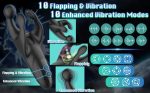 Male Masturbators Male Vibrator Electric Cock Massager with 10 Flapping Vibrations Stimulator Adult Men Toys - 图片 3