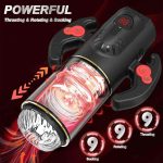 Automatic Sex Moaning Penis Pocket Pussy Male Stroker Machines Rotation Thrusting Innovation Sucking Men Handle Masturbator Cup - 图片 3