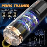 IPX7 3D Realistic Vaginal Sleeve Electric Pocket Pussy Male Stroker Rotating Thrusting Stimulation Auto Masturbation Cup - 图片 3