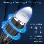 Realistic 3D Textured Ultra-Soft Pussy Male Electric Stroker Adult Sex Toy Automatic Telescopic Vibrating Man Masturbation Cup - 图片 3