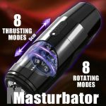 Automatic 2-in-1 Powerful Telescopic Thrusting Rotating Electric Male Piston Masturbation Vaginal Cup Men Stroker Machines - 图片 3
