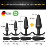 4 Pieces Set Soft Silicone Adult Toy Mini Dildo Prostate Massager Anal Butt Plug for Adults - 图片 3