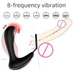 Best Selling Anal Plug for Men Double Motor Telescopic Anal Plug Powerful Remote Control Prostate Massage - 图片 3