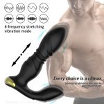 Charging Multi Frequency Vibration Prostatic Massager Thrusting Anal Plug Vibrators for Men Prostate - 图片 3