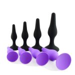 4 Pcs Silicone Anal Plugs Adult Toys Men and Women Prostate Stimulation Prostate Massager Anal Butt Plug - 图片 3