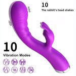 Silent Couple Masturbator Sex Toy Rabbit Vibrator for Women Dildo Clitoris Masturbation Woman G Spot Vibro Dildeo Anal Female - 图片 3