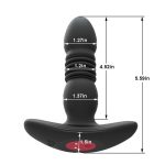 Wearable Prostate Black Telescopic Dildo Vibrator Adult Toys Anal Plug Vibrating Prostate Massager for Gay Men - 图片 3
