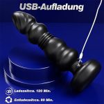 Thrusting Remote Control Butt Plug Anal Sex Toy With Vibrating and Thrusting Modes Prostate Massager for Male and Female - 图片 3