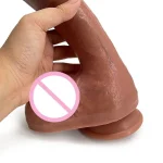 Wholesale Oem Odm Dildo Realistic Double Layer Silicone Dildos Liquid Silicone Adult Sex Toys for Woman Large Penis - 图片 3