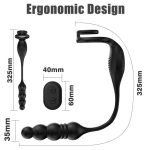 Wireless Remote Control 9 Vibrating Modes 3 in 1 Prostate Testicles Stimulator Male g Spot Vibrator Prostate Massager - 图片 3