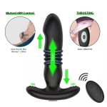 Wireless Remote Control Thrusting and Vibration Dildo 2in1 Prostate Massager Anal Butt Plug Vibrator for Woman and Man Pleasure - 图片 3