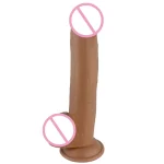 Factory Custom OEM 9 Inch Phallus Large Thick Caramel Masturbator Female Adult Make Love TPE Dildo - 图片 3