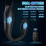 Prostate Massager Anal Plug Cock Ring Vibrator Sperm Lock Ring Delay Ejaculation Trainer Penis Ring Vibrator for Men - 图片 3