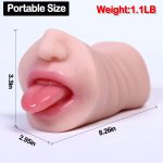 3D Artificial Vagina Male Masturbators Cup Realistic Vaginal Real Vagina Soft for Men Masturbation - 图片 3