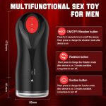 Allow Masturbating Videos Thrusting Electric Airplane Cup Male Portable Masturbator for Men Thrusting Prostate Massager Sex Toy - 图片 3