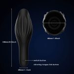 Hot Selling 2 in 1 Men Vibrator Tongue Licking Skin-Friendly Electric Male Masturbation Cup - 图片 3