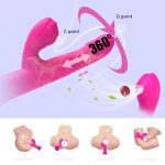Sucking Rabbit Vibrating Thrusting Sex Toy for Women Female Massage Vagina G Spot Adult Product Vibrator - 图片 3