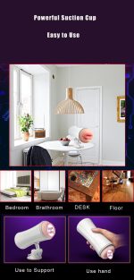 Customized Double Hole Male Masturbator TPE Aircraft Cup Vibrrtor Sucking Sex Toys for Men - 图片 3