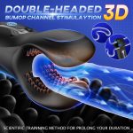 Portable Male Vibrator Sex Trainer Toy With 10 Double Head Bite Vibration Men's Training Stimulator for Masturbation Cups - 图片 3