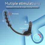 Semen Locking Ring 10 Frequency Vibration Wireless Remote Control Men's Backcourt Vibrating Masturbation Device Adult Products - 图片 3