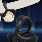 OEM Double Stretch Lock Sperm Ring Male Device Triangle Silicone JJ Double Set Ring Sun Circle Couple Sex Toys - 图片 3